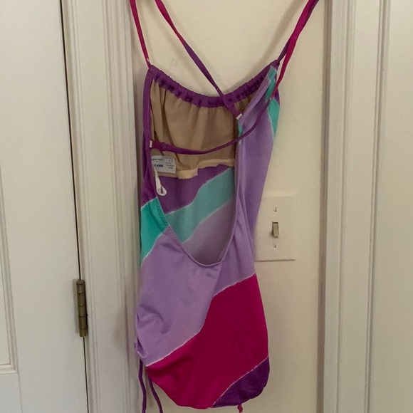 LADIES ROXANNE BATHING SUIT PINK, LAVENDER, TEAL 12 - Picture 3 of 6